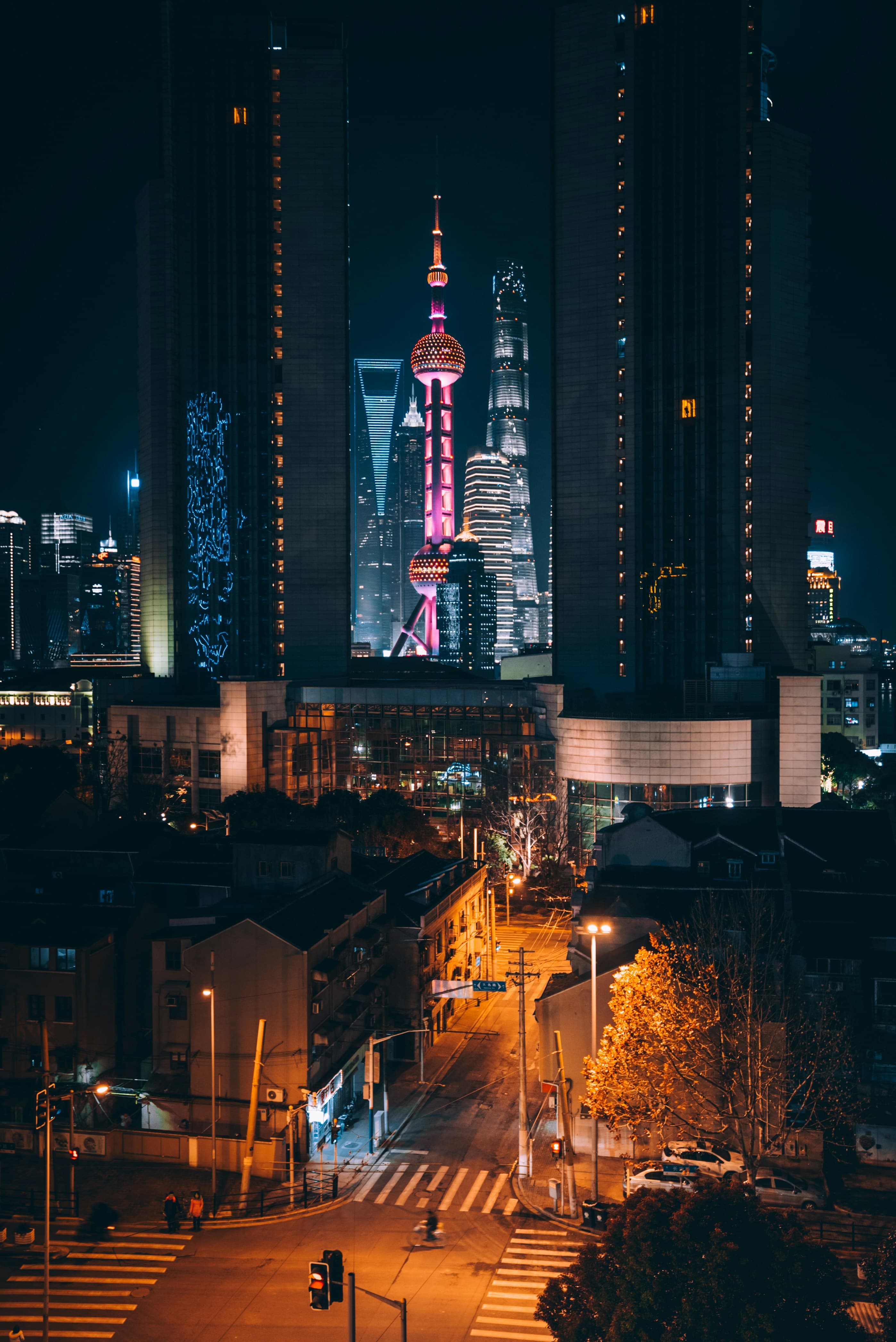 Shanghai skyline showing Pudong and the Bund